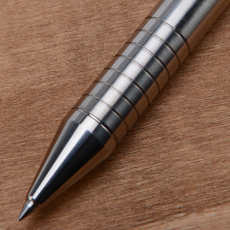 Self Defence Tactical Pen Personalized Concave-convex Clip Carved Tungsten Bolt Gun Action Titanium Pen with Engrave Logo