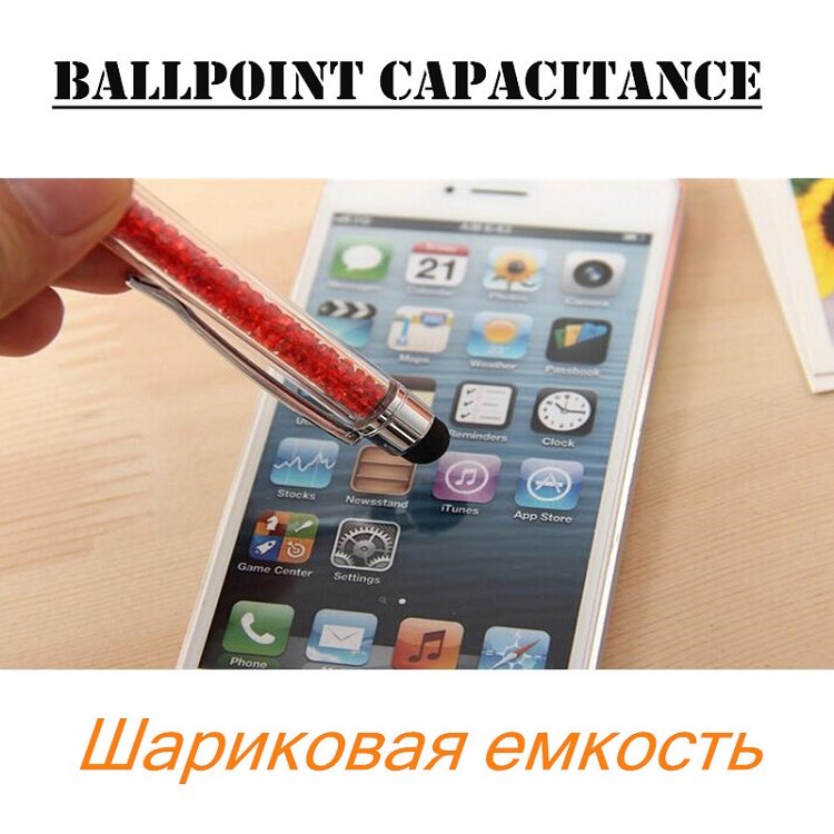 Crystal Ballpoint Pen Fashion Creative Metal Stylus Touch Pen