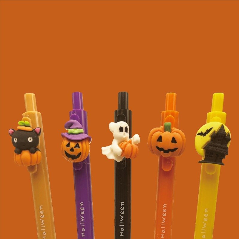 Halloween cartoon neutral pen student learning supplies wholesale cute cartoon Christmas ballpoint pen funny pumpkin pen