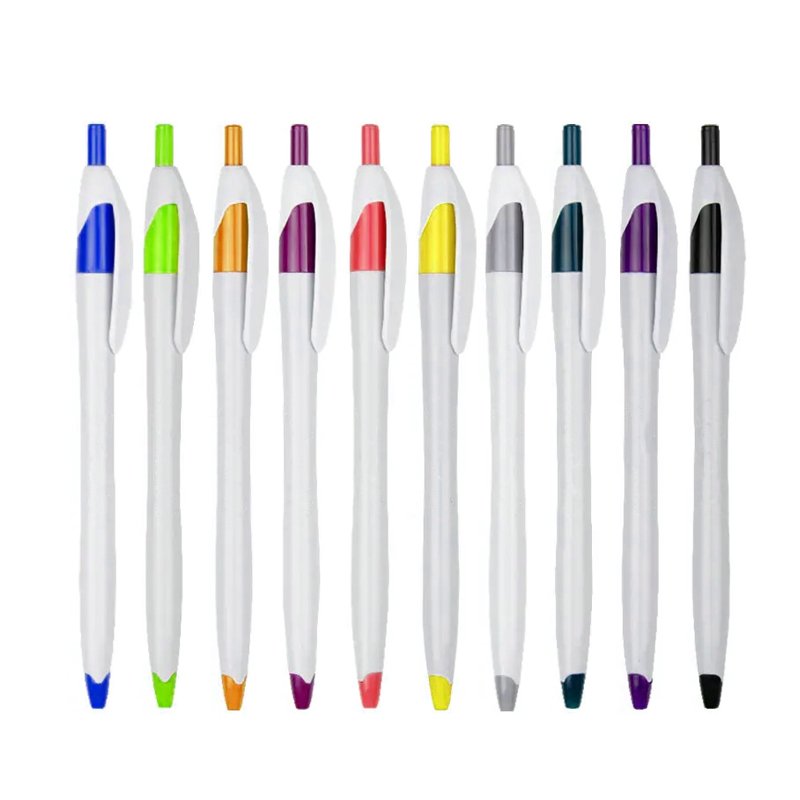 Personalized With Logo Print Ball Point Pen Advertising Cheapest Promotional Pen Gift Custom Paper Plastic Custom Ballpoint Pen