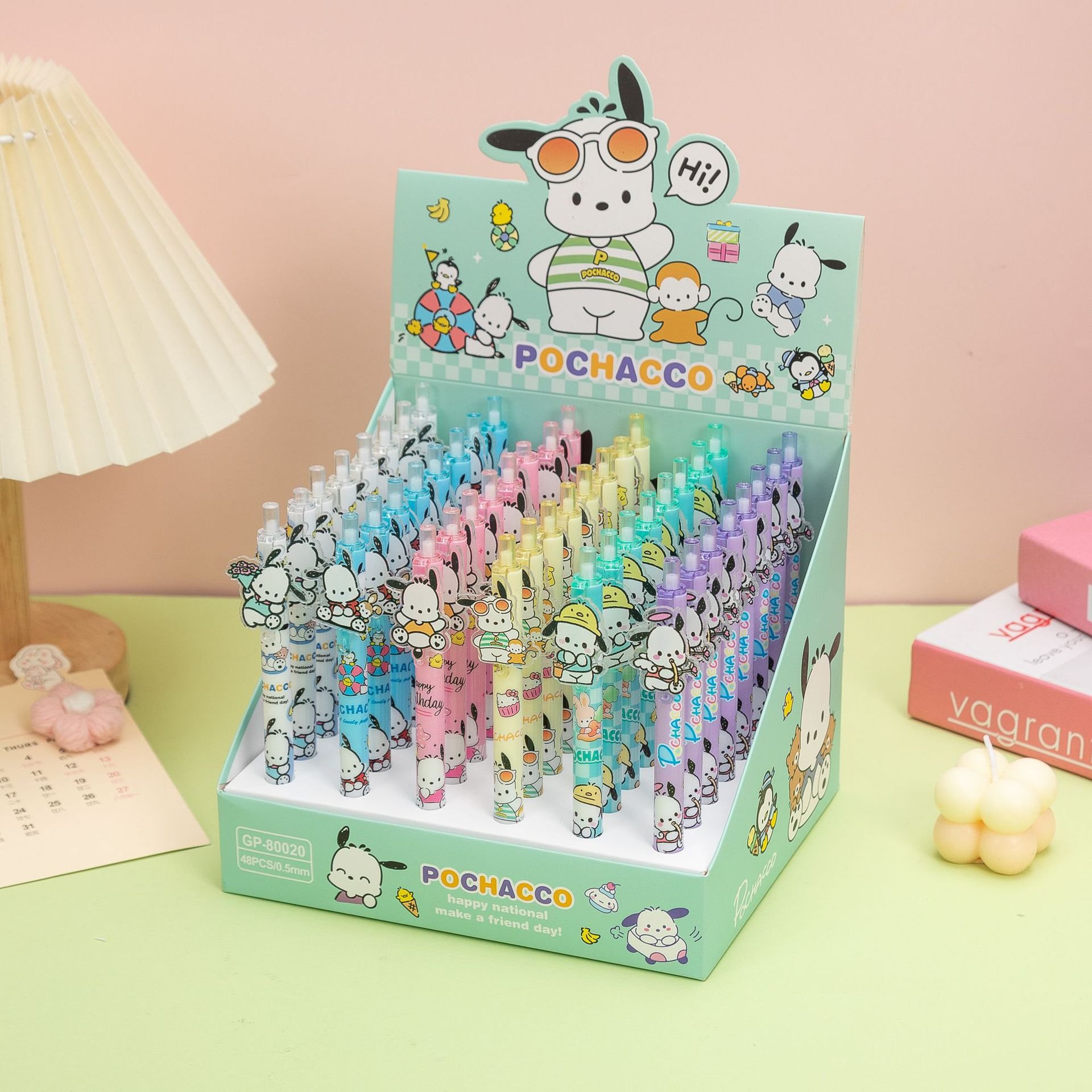 Cartoon Capibala Patch Press Neutral Pen 48 Pack Dolphin Press Neutral Pen Student Learning Stationery