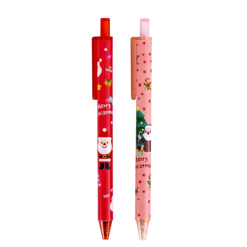 School Supplies christmas cute cartoon press gel pen student christmas gift stationery kawaii ballpoint pen wholesale