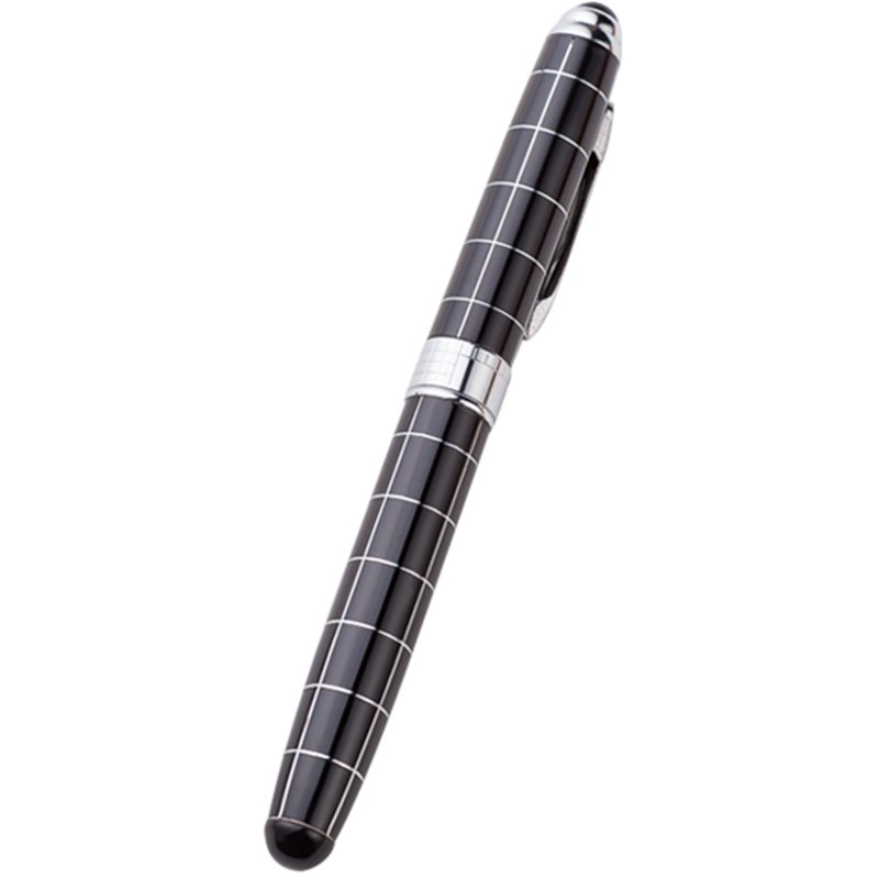 High Quality Striped Thick Ballpoint Pen Custom Logo Printed 0.7mm Writing Width Steel Business and Novelty Promotional Pen