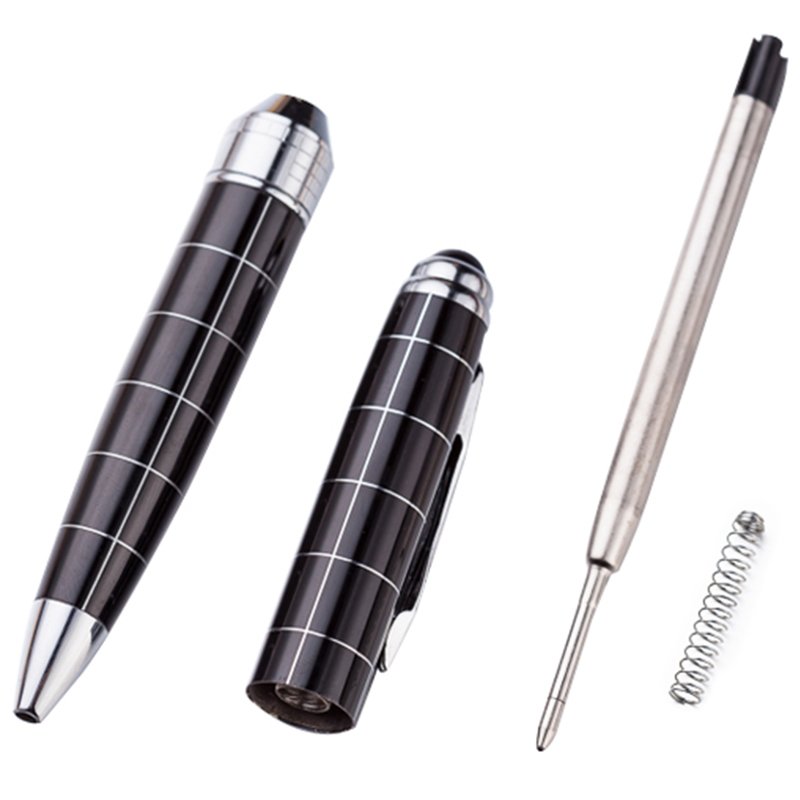 High Quality Striped Thick Ballpoint Pen Custom Logo Printed 0.7mm Writing Width Steel Business and Novelty Promotional Pen