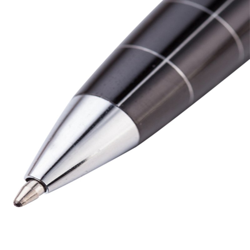 High Quality Striped Thick Ballpoint Pen Custom Logo Printed 0.7mm Writing Width Steel Business and Novelty Promotional Pen