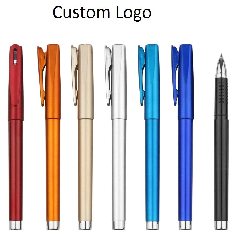 Promotional Wholesale Metal School Pens Custom Logo Ball Point Gift Pens Advertising Plastic Ball Pen with Logo