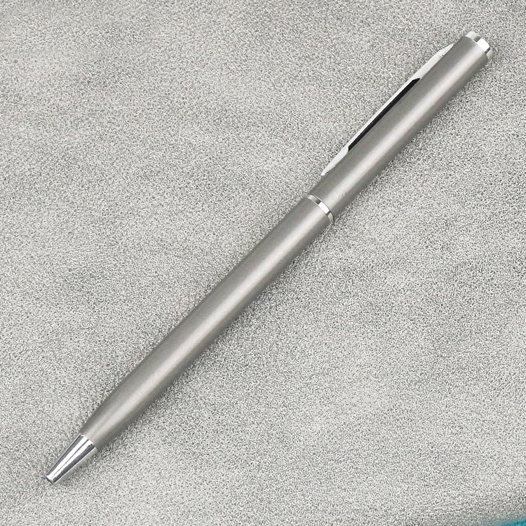 New hot sale custom logo luxury slim quality business metal ballpoint pen for office advertising giveaway