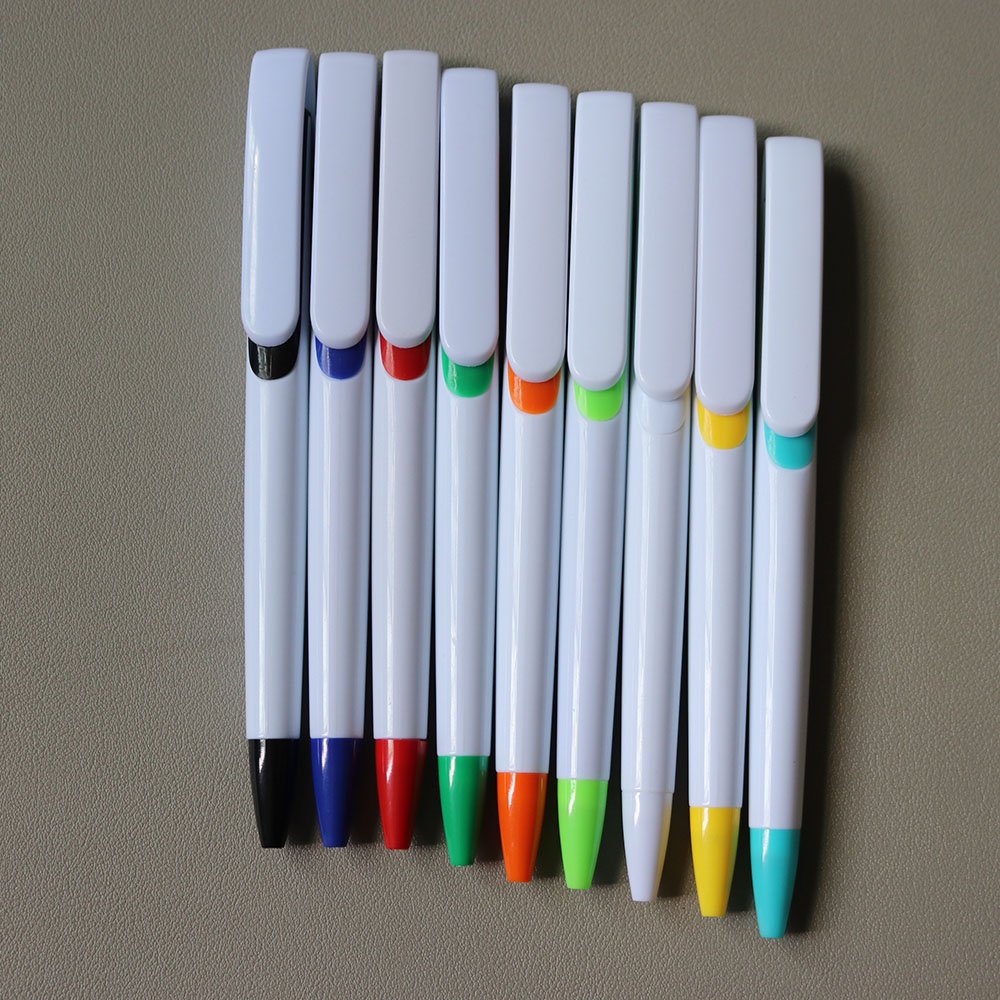 Custom promotional very cheap logo ball pen with logo Click Plastic Gift Ballpoint pens