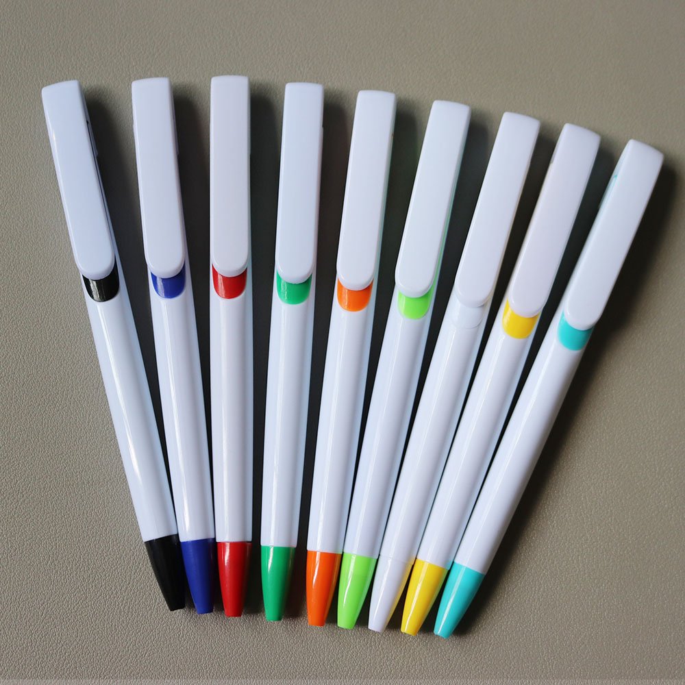 Custom promotional very cheap logo ball pen with logo Click Plastic Gift Ballpoint pens