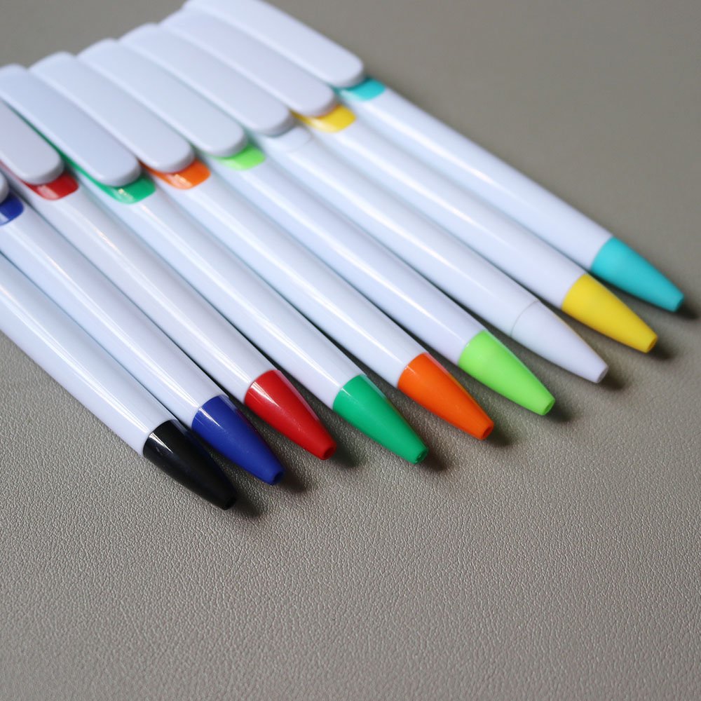 Custom promotional very cheap logo ball pen with logo Click Plastic Gift Ballpoint pens