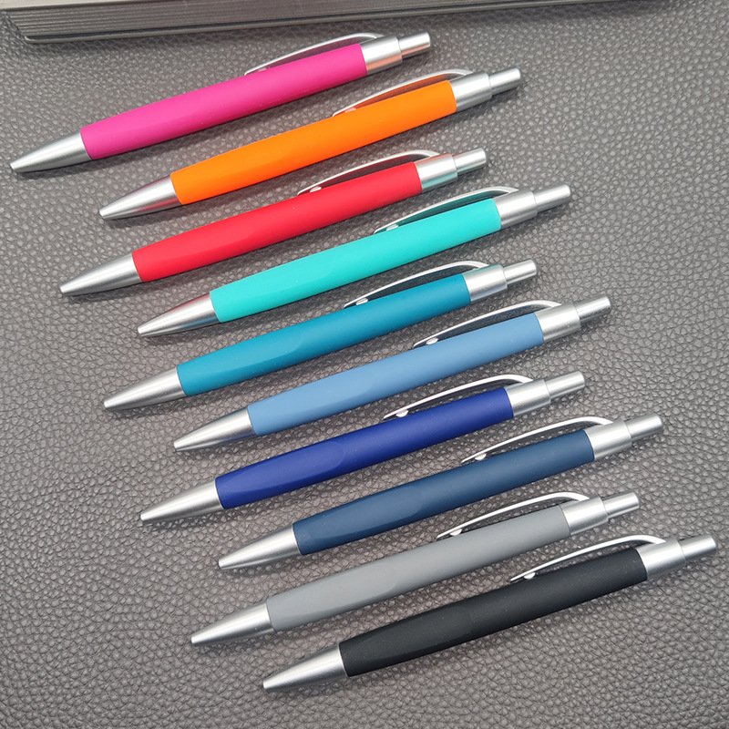 Hot-Selling Cheapest Manufactures Rubber Plastic Ball Pens With Logo Printed Customized