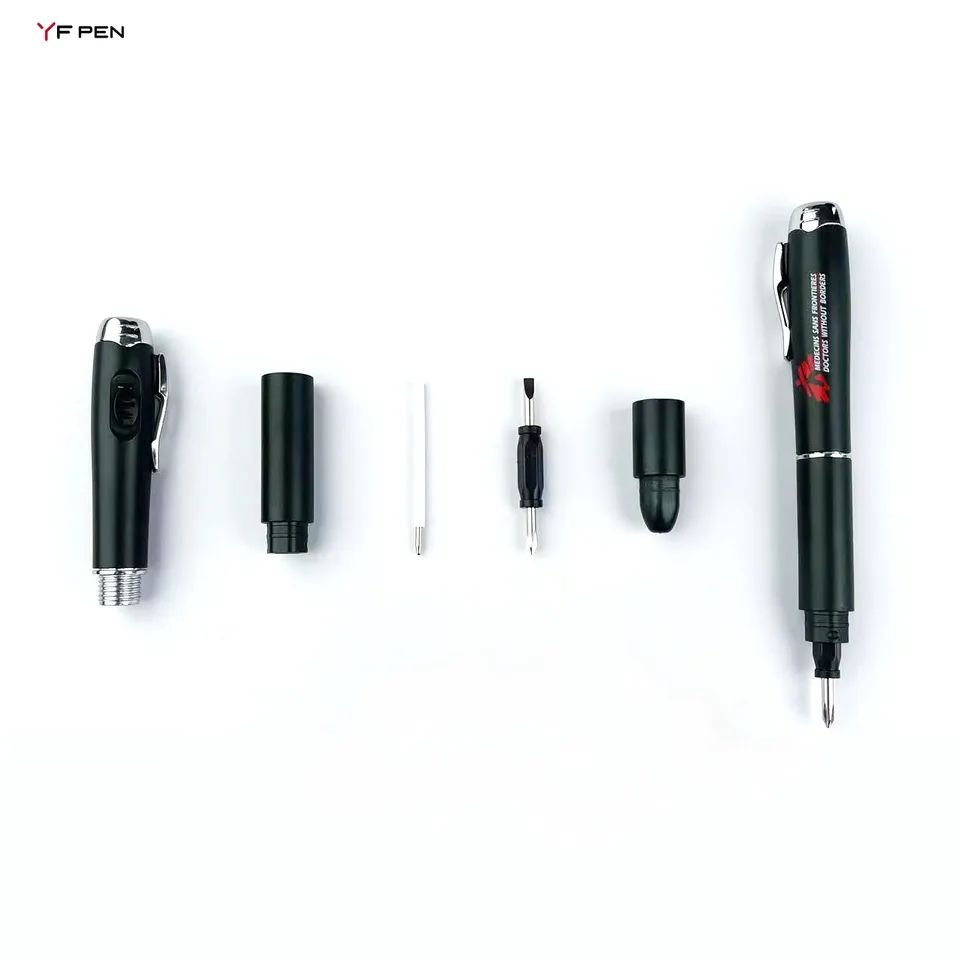 Customized LED Light Up Ballpoint Pen Light and Tool Pens with Custom Multi Tool