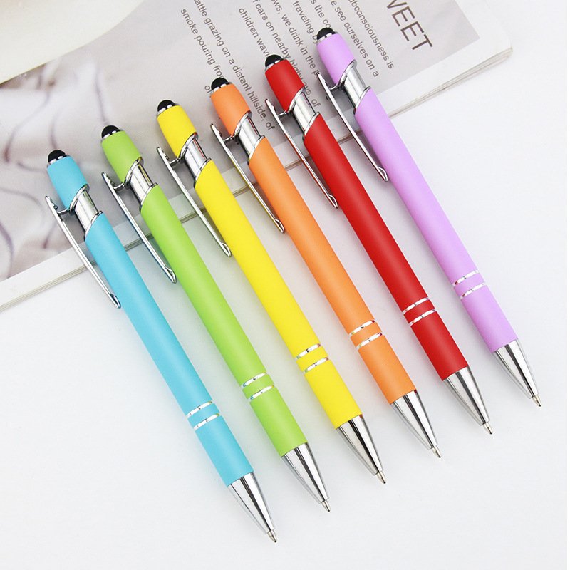 Promotional advertising ballpoint pens luxury ballpoint pen with logo custom ballpoint pens with stylus tip