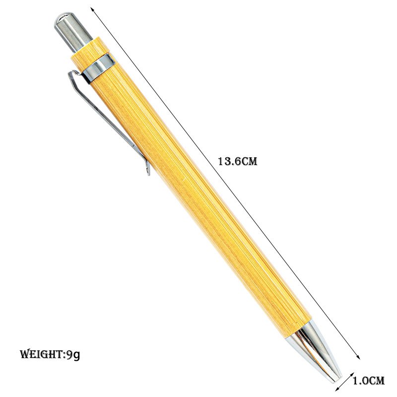 Hot selling eco friendly bamboo ballpoint pen promotional 1mm ballpoint pen school office hotel ballpoint pens