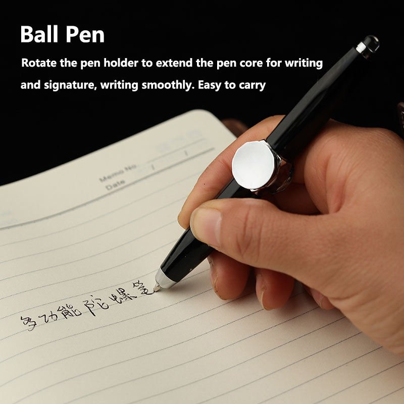 Multi function Ballpoint Pens With Custom Logo Hand Creative Rotating Pen Spinning Mod Led Metal Fidget Spinner Pen With Light