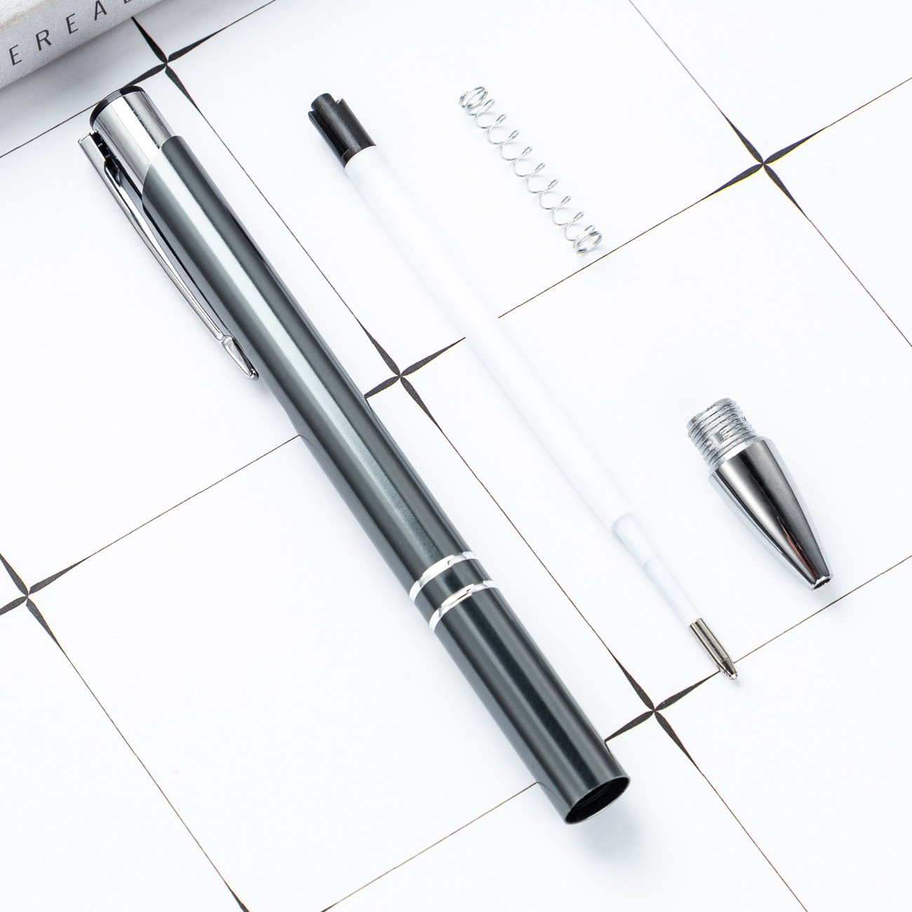 High Quality OEM Multi-color Metal Ballpoint Pens Custom Logo Retractable Ballpoint Pens Promotional Pens