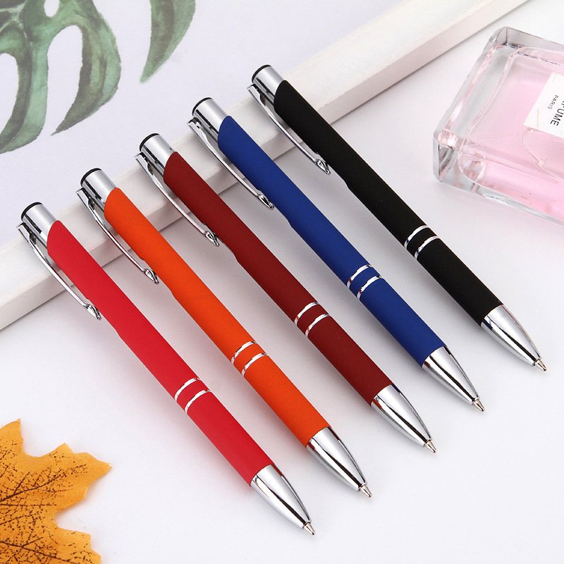 High Quality OEM Multi-color Metal Ballpoint Pens Custom Logo Retractable Ballpoint Pens Promotional Pens