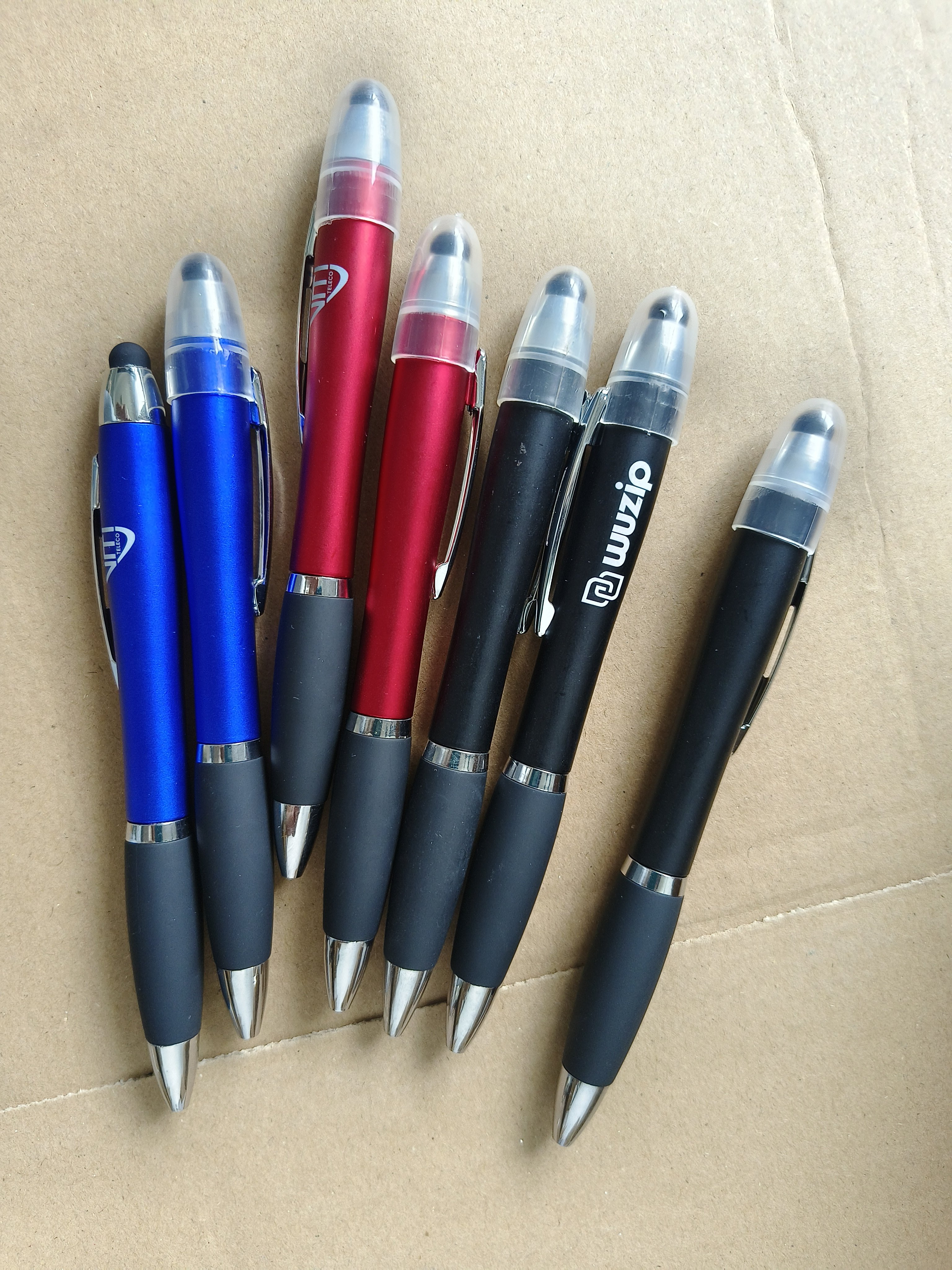 Customized LED Light Advertising Novelty Ballpoint Pen Multifunctional Business Gifts Laser Logo
