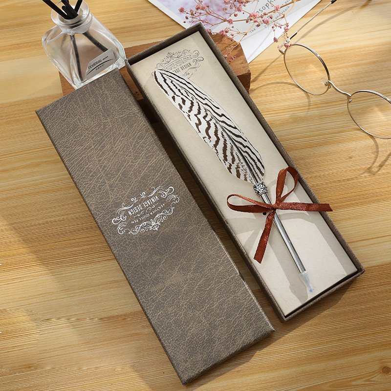 Creative cute feather ballpoint signature pen advertising promotional gifts Birthday gifts atomic pen manufacturers wholesale
