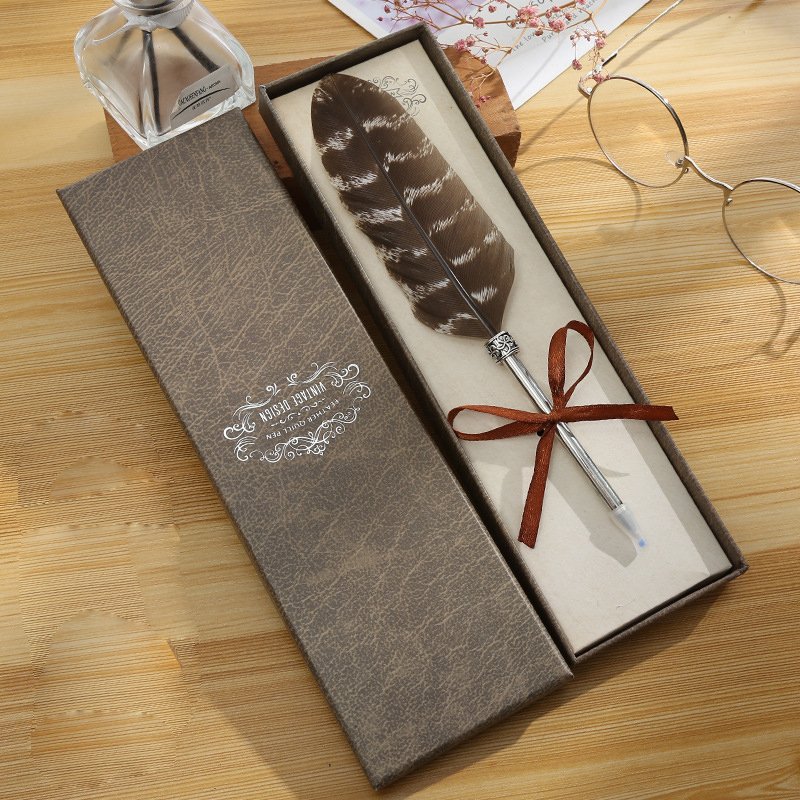 Creative cute feather ballpoint signature pen advertising promotional gifts Birthday gifts atomic pen manufacturers wholesale
