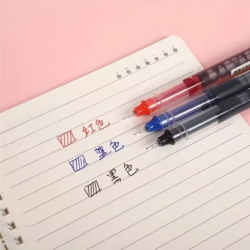 High Quality Needle Type Gel Pens Straight Liquid Type Ballpoint Pen Water Stationery Office School Supplies Writing