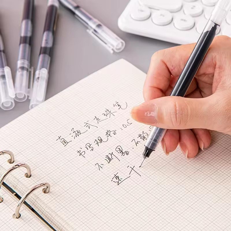 High Quality Needle Type Gel Pens Straight Liquid Type Ballpoint Pen Water Stationery Office School Supplies Writing