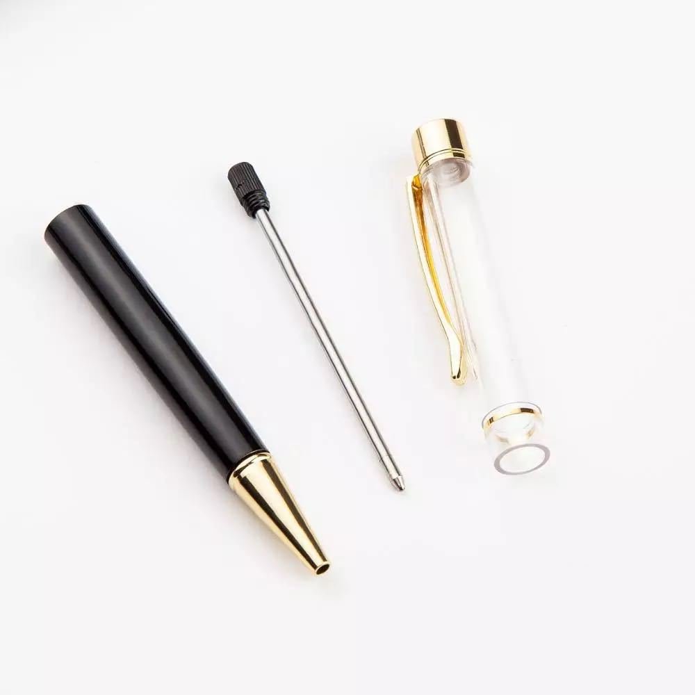 Hot Sales DIY Empty Aluminium Tube Pens Personalized Custom Logo Blank Ballpoint DIY Pens