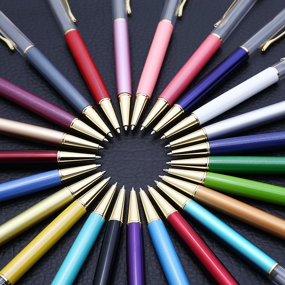 Hot Sales DIY Empty Aluminium Tube Pens Personalized Custom Logo Blank Ballpoint DIY Pens