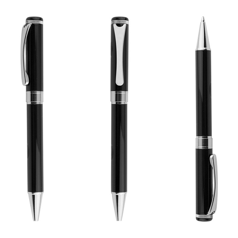 New Design Rose Gold with Black Metal Brass Ball Point Pens Supports Custom LOGO / COLOR service