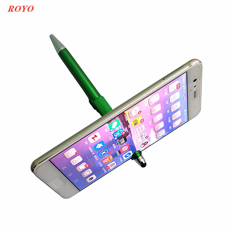 Multi-functional 6 in 1 Tool Pens With Phone Holder Stylus Touch Ballpoint Pen With Led Light And Screwdrivers Custom Logo Pens