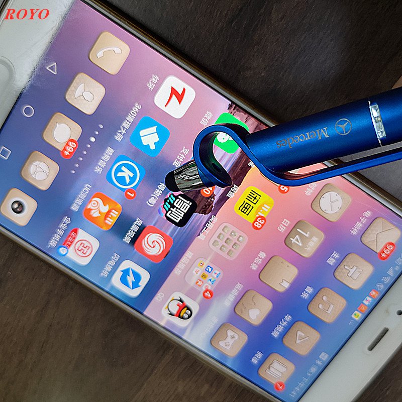 Multi-functional 6 in 1 Tool Pens With Phone Holder Stylus Touch Ballpoint Pen With Led Light And Screwdrivers Custom Logo Pens