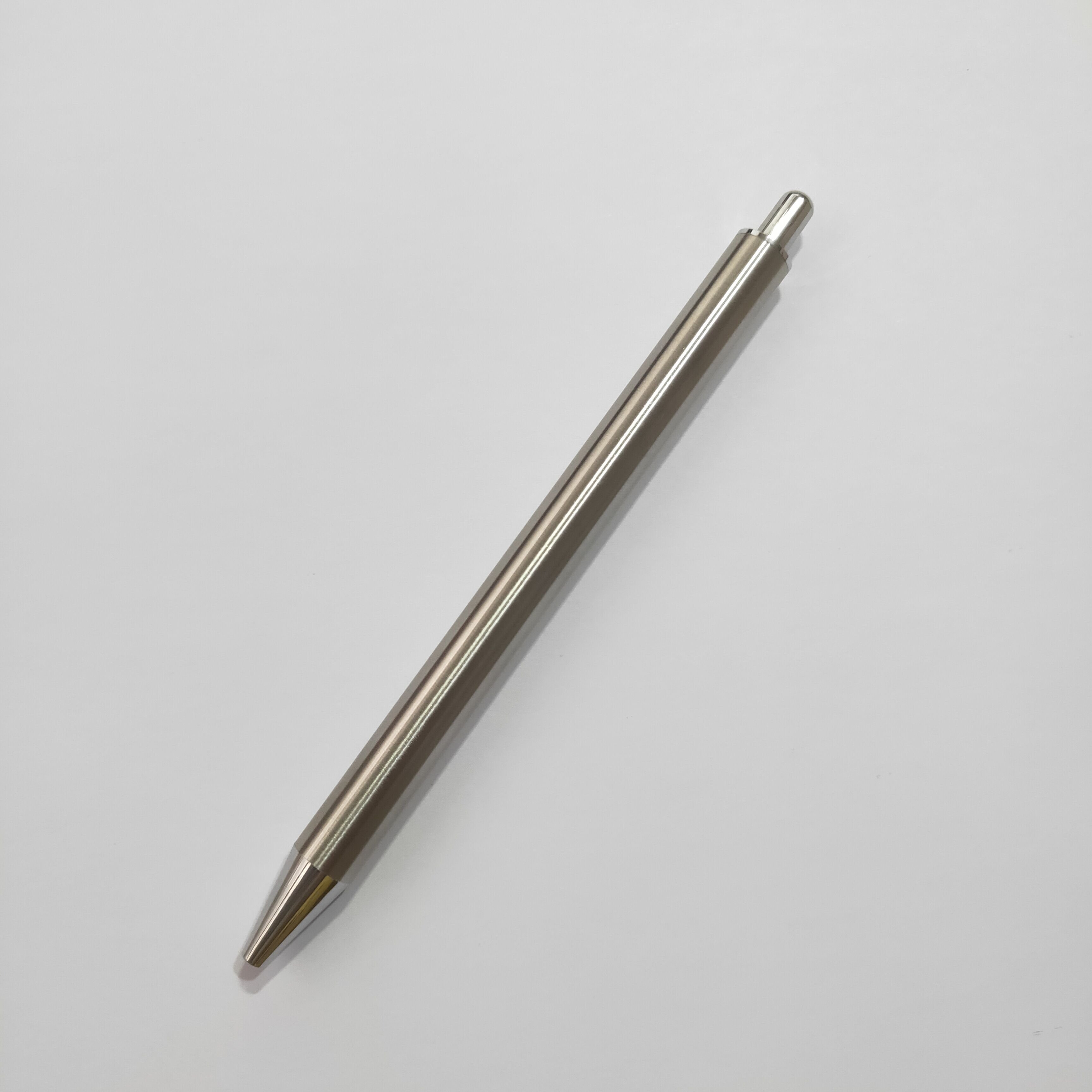 DIY Heat Transfer Sublimation Blank Gel Ink Click Silver Metal Pen Glitter Stainless Steel Pen