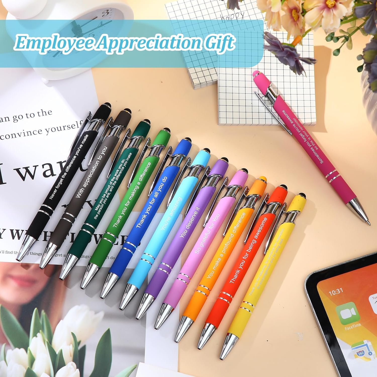 Promotional Novelty Luxury Metal Colored Pen Office Supplies Stationery Custom Stylus Ball Pens Branded Ballpoint Pens with logo