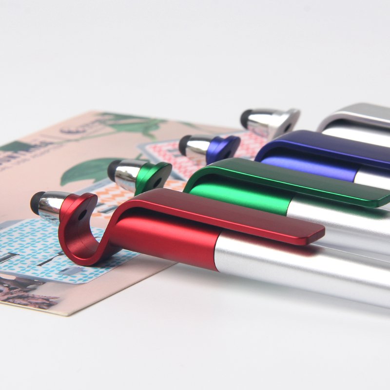 Personalized Promotion Cheap Mobile Phone Holder Plastic Stylus Promotional Pen 7 Days for Producing Ball Pen Silk Screen Print