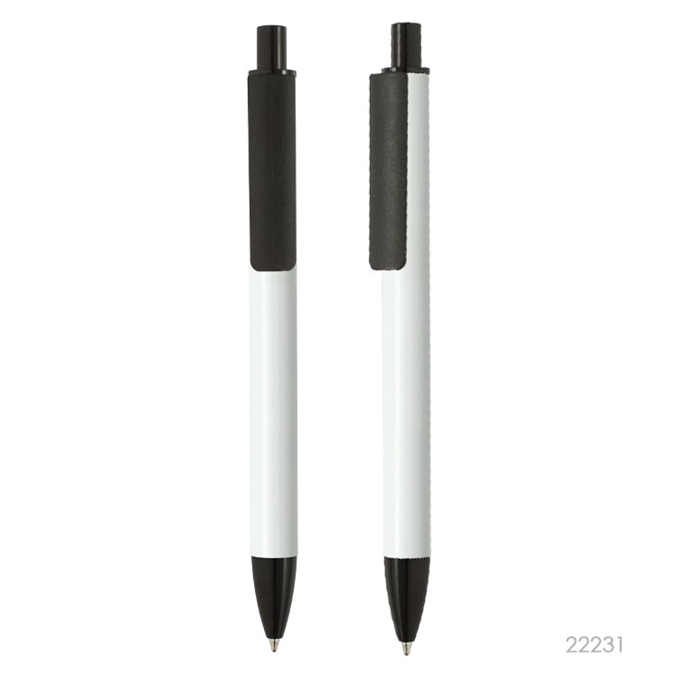 2023 Big Clip Sublimation Customized White Plastic or Metal Ball Pen Ballpoint Custom Logo Plastic