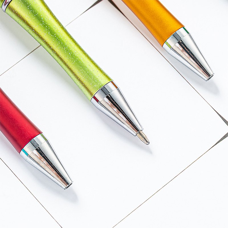 Creative Butterfly Pattern Twist Pen Wholesale Colorful Spray Painting Plastic Pen Printable Logo Advertising Ballpoint Pens