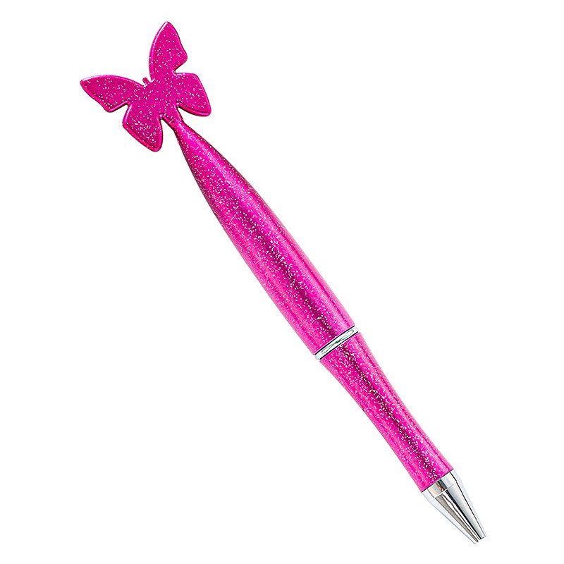 Creative Butterfly Pattern Twist Pen Wholesale Colorful Spray Painting Plastic Pen Printable Logo Advertising Ballpoint Pens