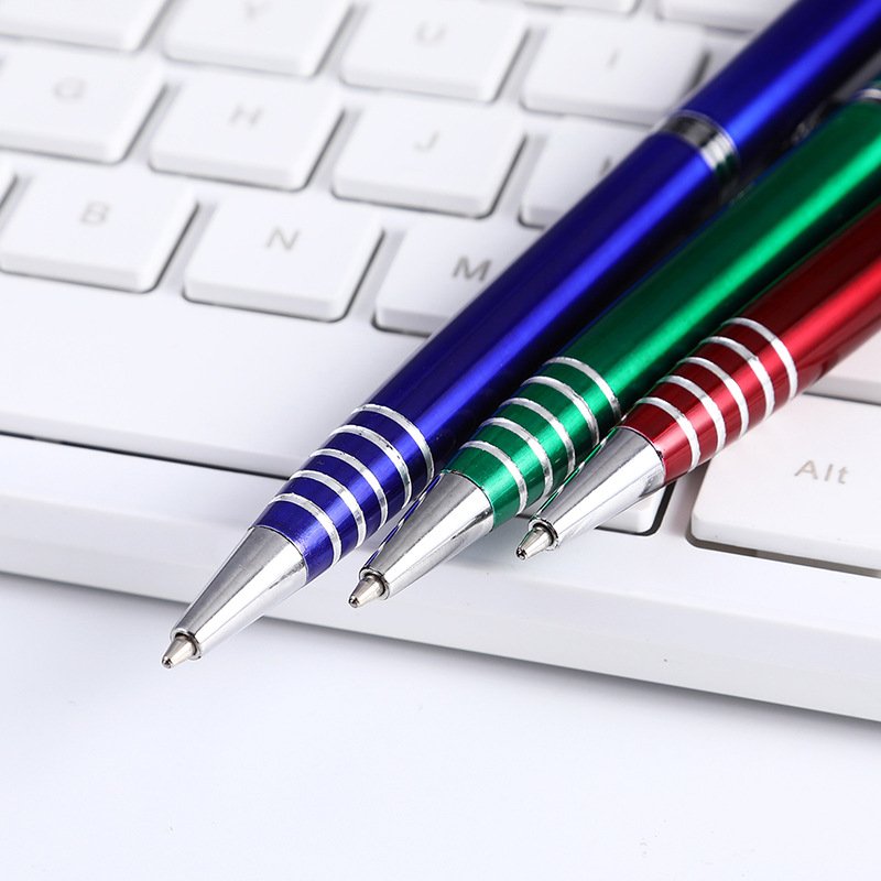 Upgrades Stationery High Quality Aluminum Stylus Pen Custom Promotional Pen Logo Printed Metal Click Pen for Smart Phone Screen