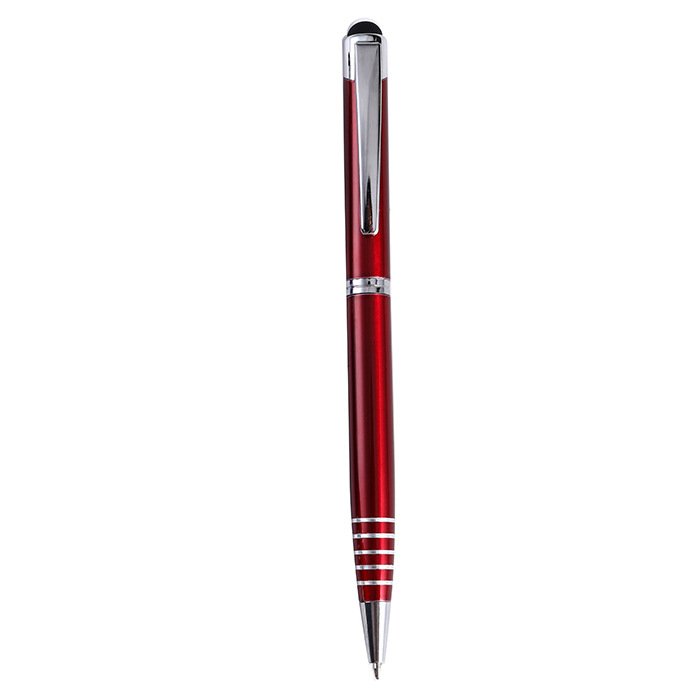 Upgrades Stationery High Quality Aluminum Stylus Pen Custom Promotional Pen Logo Printed Metal Click Pen for Smart Phone Screen