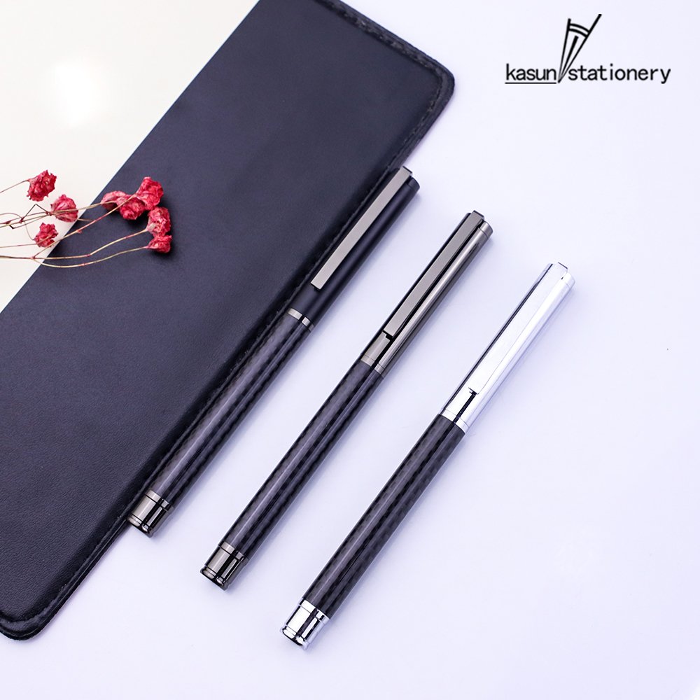Hot-Selling Nice Quality Black Carbon Fiber Perfect Gifts Roller Ballpoint Pen