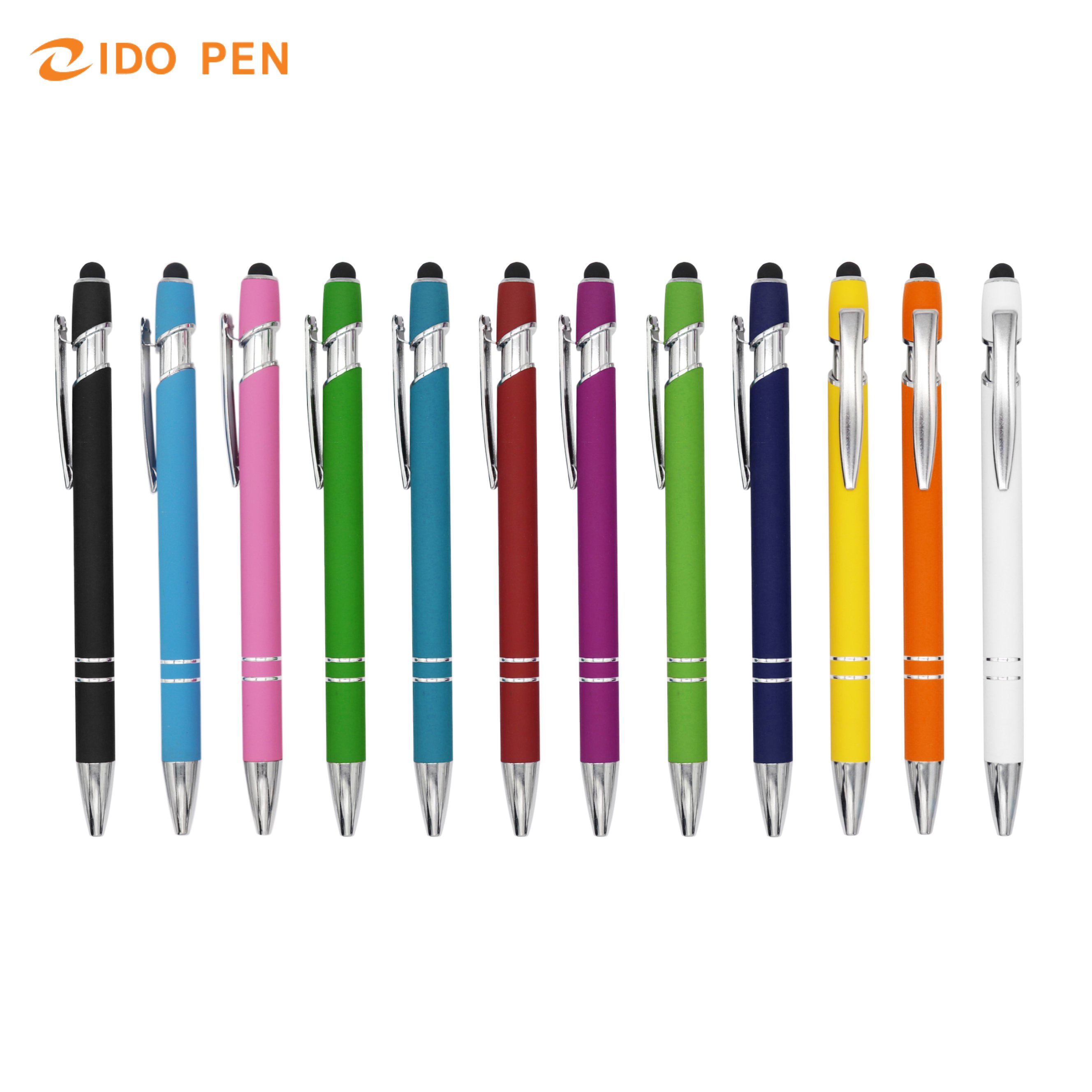 gift hot selling Aluminum pen for school & office multicolor metal stylus pen ballpoint pen with customized logo OEM