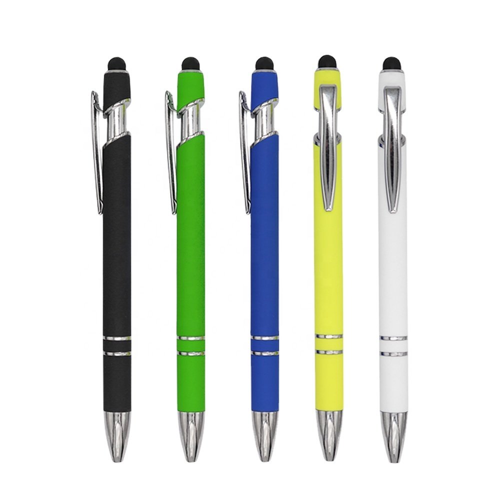 gift hot selling Aluminum pen for school & office multicolor metal stylus pen ballpoint pen with customized logo OEM