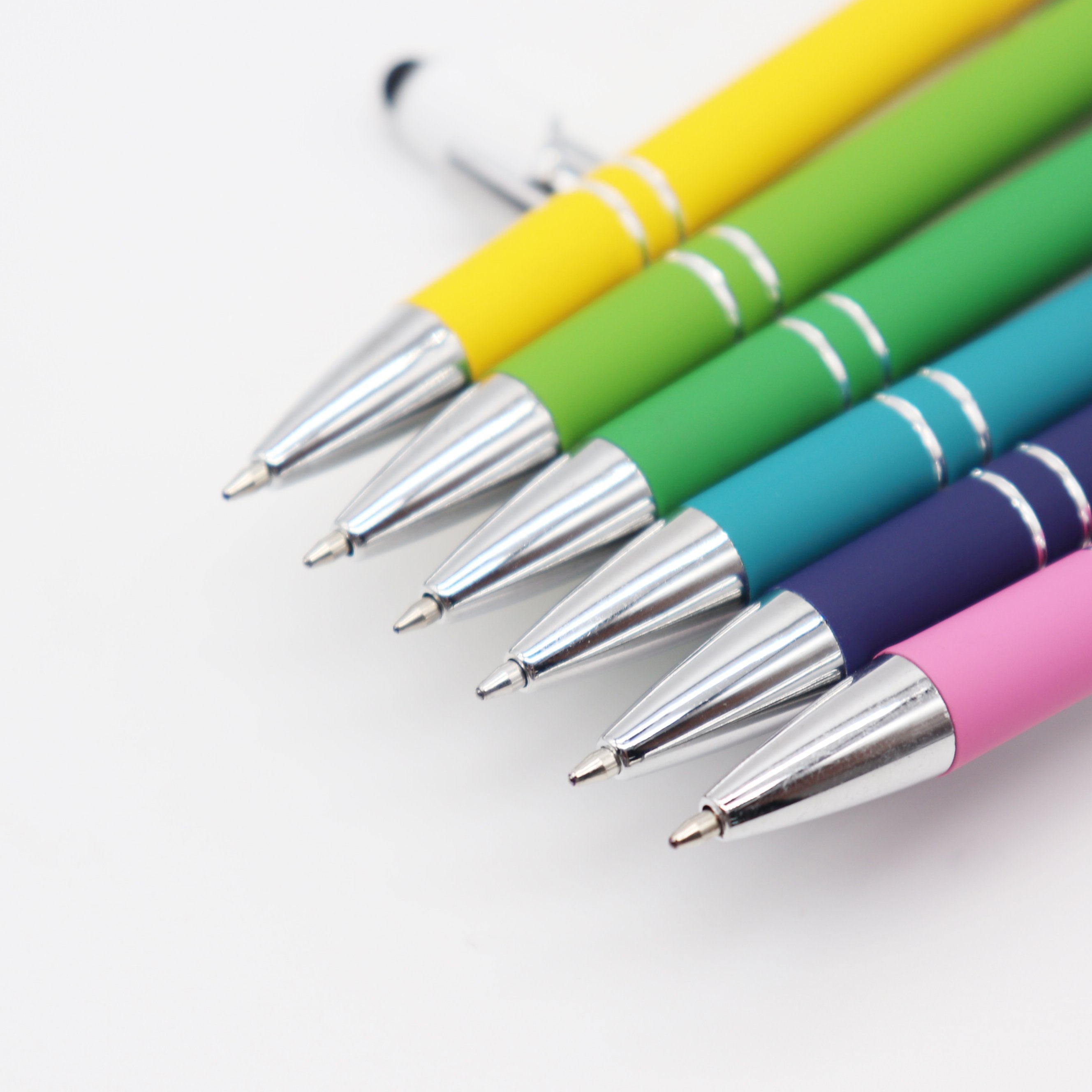 gift hot selling Aluminum pen for school & office multicolor metal stylus pen ballpoint pen with customized logo OEM