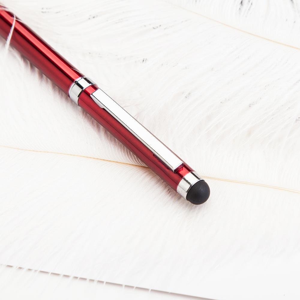 2024 Customized Logo Business & Banner Stylus Pen Set Ballpoint Gun Black/Steel Metal for Promotional Use