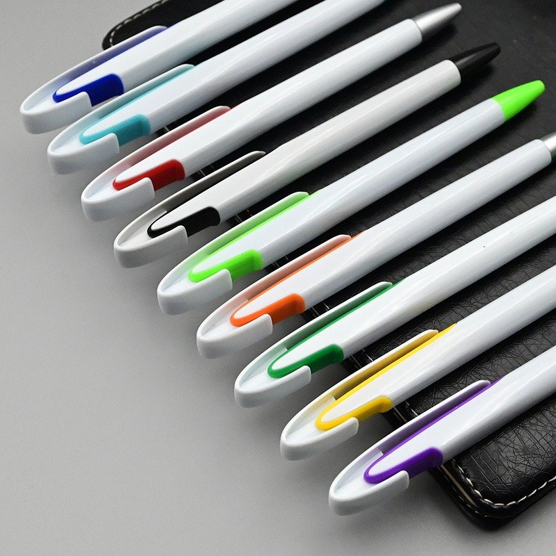 Custom Logo High Quality Plastic Advertising UV printing Ballpoint Pen for Sublimation Press Plastic pen 1010