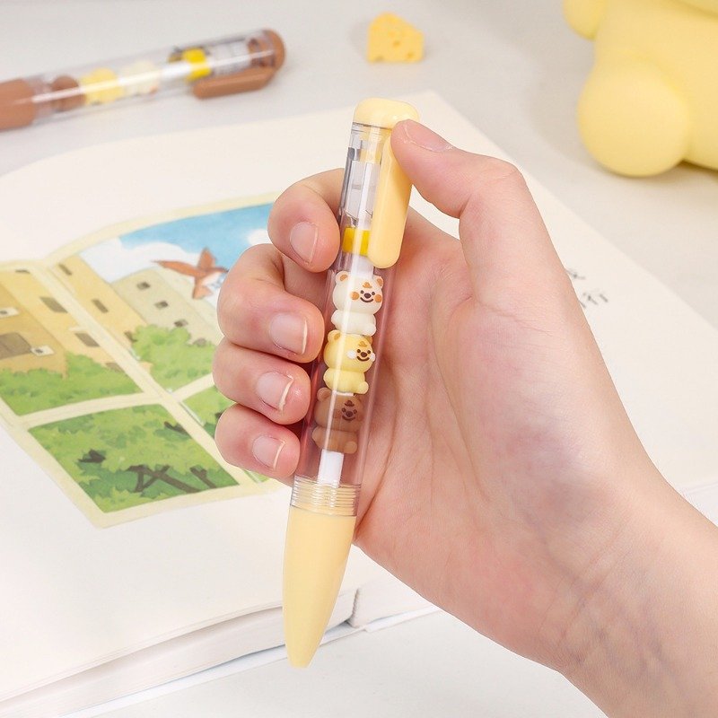 School Supplies Beadable Pens Cute Creative Styling DIY Beaded Signature Pen Student Stationery Fancy Pens for Girls