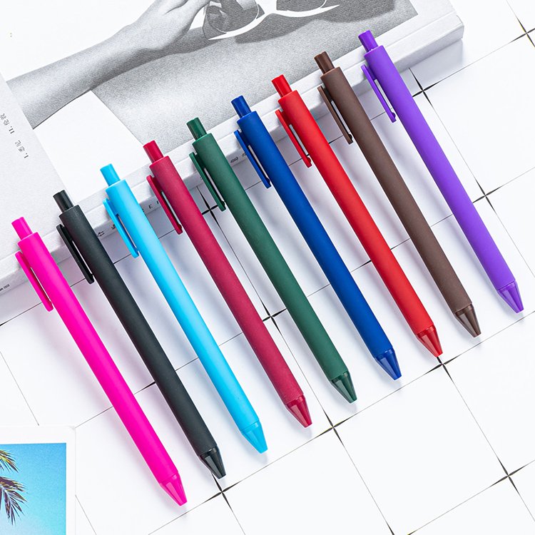 JH Wholesale China Factory Macarons Candy Colors Retractable Plastic Pen For Promotion Products Made In China