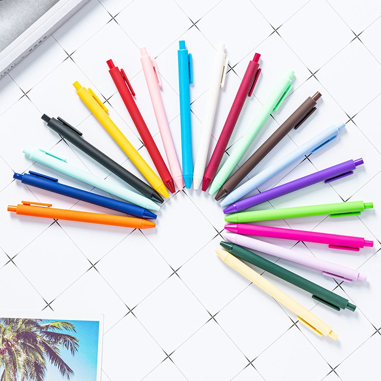 JH Wholesale China Factory Macarons Candy Colors Retractable Plastic Pen For Promotion Products Made In China