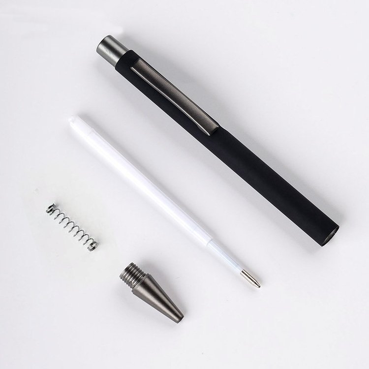 Wholesale customizable logo advertise ballpoint pen ballpen luxury printed screen print branded promotion gift custom pens
