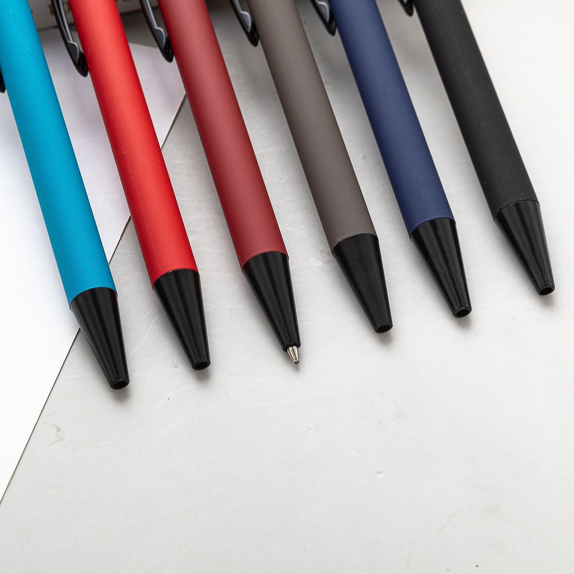 elegant design aluminum ballpoint pen custom logo metal pen for promotion